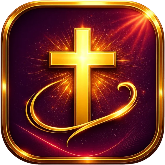 Urdu Church App icon — a golden cross